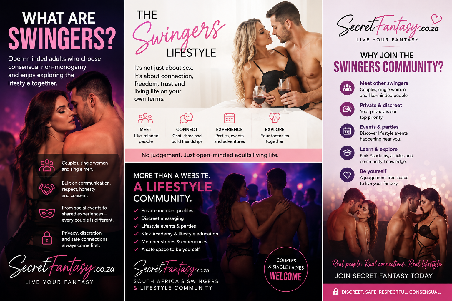 What are swingers, the swingers lifestyle, and why join the SecretFantasy swingers community